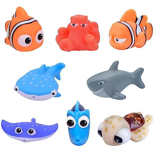 GeRRiT 8Pcs Finding Dory Nemo Birthday Party Supplies for Bath& Shower Birthday Gifts Summer Beach,Pool Activity, Small