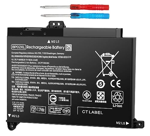 DMKAOLLK 41Wh BP02XL 849909-850 Battery Replacement for HP Pavilion 15T-AU100 15T-AU000 15-AU123CL 15-AU063CL 15-AU063NR 15-AU062NR 15-AU018WM 15-AU010WM 15-AU 15-AW Laptop TPN-Q172 849569-421 BPO2XL