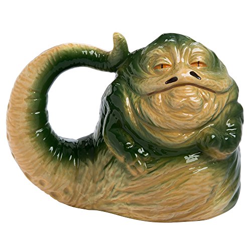 Vandor Star Wars Jabba The Hutt Shaped Ceramic Soup Coffee Mug Cup, 26 Ounce, 2X-Large (Pack of 1)