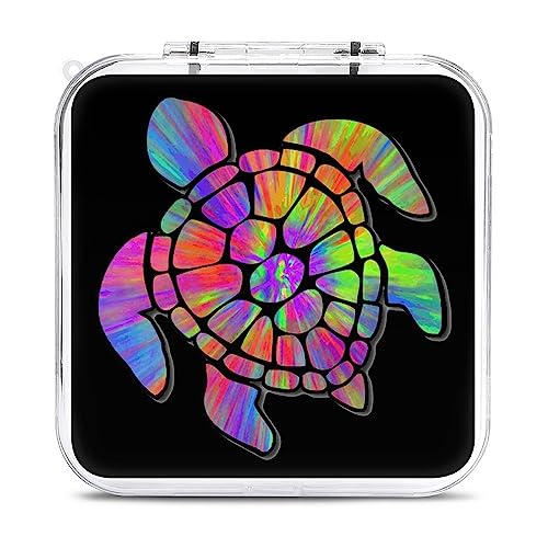 Sea Turtle Tye-Dye Game Card Case for Switch Customized Pattern Switch Lite Portable Storage Cartridge Box with 12 Game Card Slots
