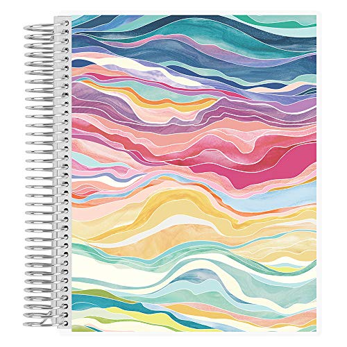 Erin Condren 7' X 9' Spiral Bound Productivity Notebook - Layers Colorful, 160 Lined Page & To Do List Organizer Notebook, 80Lb Thick Mohawk Paper, Stickers Included