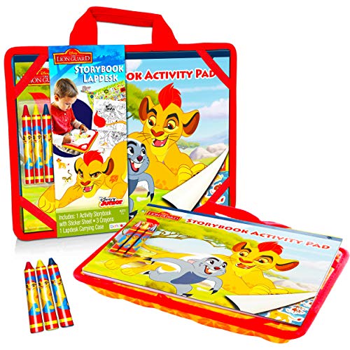Disney Shop Lion Guard Lap Desk Activity Set for Kids with Case, Coloring Book, Sticker Book, Games, Puzzles and More (Travel Lapdesk Pack)