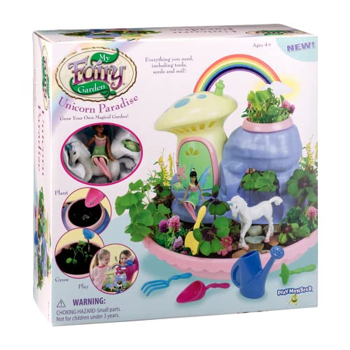 My Fairy Garden — Unicorn Paradise Toy Figurine Plant Kit — Grow a Garden for Dahlia the Fairy and Friends — Ages 4+