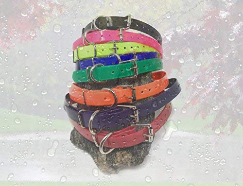 Sparky Pet Co 3/4' Square Buckle High Flex Neon Pink Dog Strap for Garmin Dogtra Compatible with Petsafe SportDOG E Collar, Neon Pink