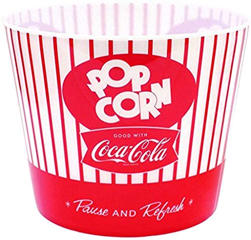Tablecraft Coca-Cola Popcorn/Snack Bucket'Pause & Refresh' (CC400), Red