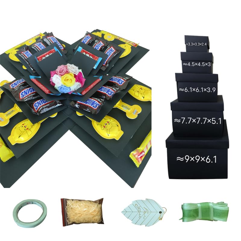 TTLYYXQMY Surprise Explosion Gift Box Surprise Box Surprise Gift Box The Lovebox Valentines Explosion Box Surprise Snack Box Five-Story Surprise Box