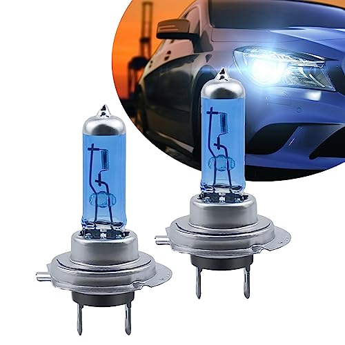 NGHEY Pack-2 H7 Halogen Headlight Bulb, 12V 100W Fog Light Bulbs, Brighter High Beam Low Beam Bulb Replacement for Most Cars SUVs and Trucks (White)