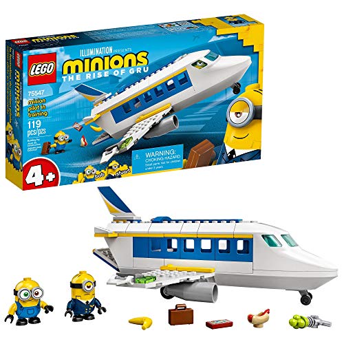 LEGO Minions: The Rise of Gru: Minion Pilot in Training (75547) Toy Plane Building Kit for Kids, a Great Present for Kids Who Love Minions Toys and Minion Figures, New 2021 (119 Pieces)