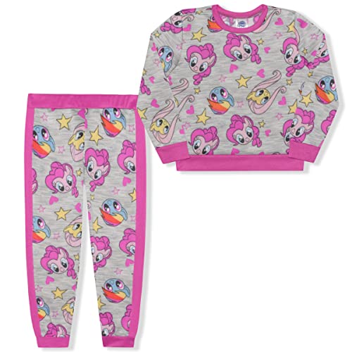 My Little Pony Girls’ Sweatshirt and Jogger Set for Little and Big Kids - Pink/Grey