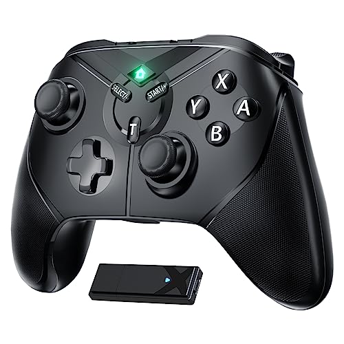 LENISUOLE Switch Pro Controller for Nintendo Switch/Lite/OLED/PC, Wireless Remote Gamepad Joystick with 6-Axis Gyro Sensor,2 Programmable Buttons,Dual Vibration,Turbo and One Key Wake up Function