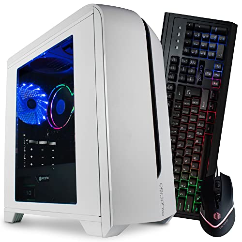 Periphio Warp Gaming PC Computer | AMD Athlon 3000G | Radeon Vega 3 (2GB) | 500GB SSD | 16GB DDR4 RAM | 1080p Gaming | RGB Gaming Mouse and Keyboard | Windows 10 Home Gaming Desktop