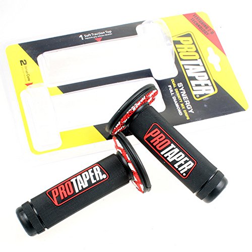 SclMotor Universal 22mm 7/8'Red Pro Taper Dirt Pit Bike Grips For HONDA CRF150F CRF230F CRF250F CRF450F