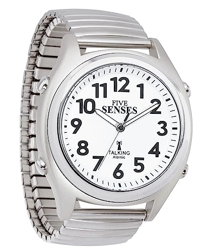 Five Senses Atomic English Talking Watch for Seniors with Louder Alarm Clock Visually Impaired 1098A