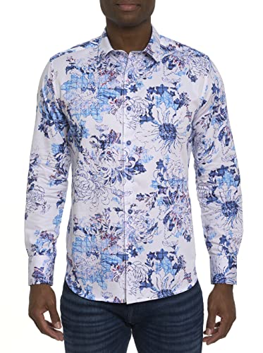 Robert Graham Men's Bernard Long Sleeve Woven Button Down Shirt, Multi
