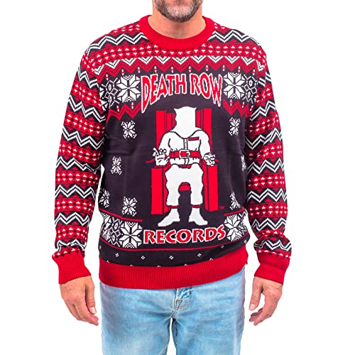 Ripple Junction Death Row Records Inmate Fair Isle Adult Ugly Christmas Sweater Multicolored