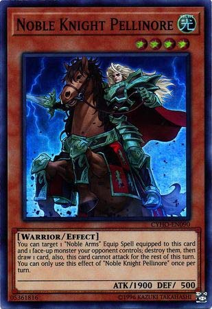 Yu-Gi-Oh! - Noble Knight Pellinore - CYHO-EN090 - Super Rare - Unlimited Edition - Cybernetic Horizon