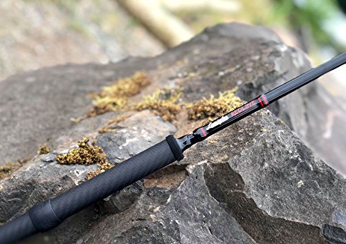 Lamiglas Redline CenterSpin HS12CS 6-15# 12'0' 2-Piece Centerpin Rod 1/4oz-3/4oz Graphite Black Gloss Blank