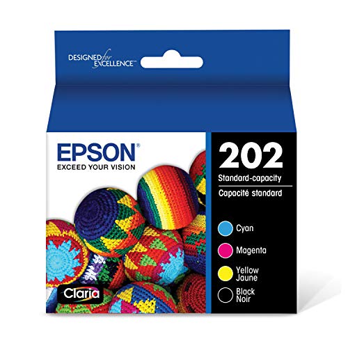 EPSON 202 Claria Ink Standard Capacity Black & Color Cartridge Combo Pack (T202120-BCS) Works with WorkForce WF-2860, Expression XP-5100