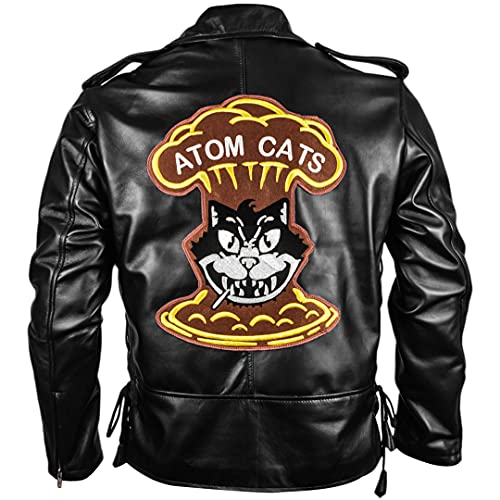 Atom Cats Fall Video Gaming Jacket - Trendy Faux Leather Outerwear