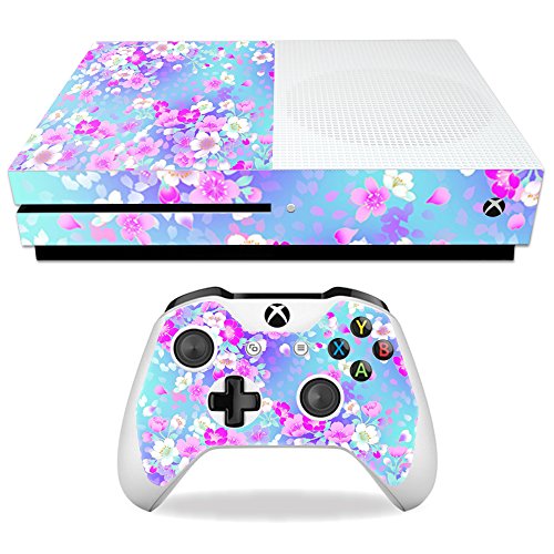 MightySkins Skin Compatible with Microsoft Xbox One S - in Bloom | Protective, Durable, and Unique Vinyl Decal wrap Cover | Easy to Apply, Remove, and Change Styles | Made in The USA