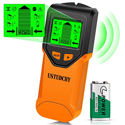 Stud Finder - 5 in 1 Electronic Stud Finder Wall Scanner, Stud Sensor with Digital LCD Display & Intelligent Microprocessor Chip, Beam Finders Wall Detector for Wood AC Wire Metal Studs Joist Pipe