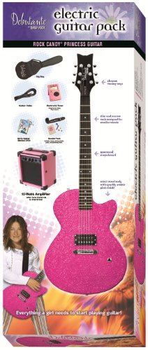 Daisy Rock Debutante Rock Candy Princess Atomic Pink Electric Guitar Pack