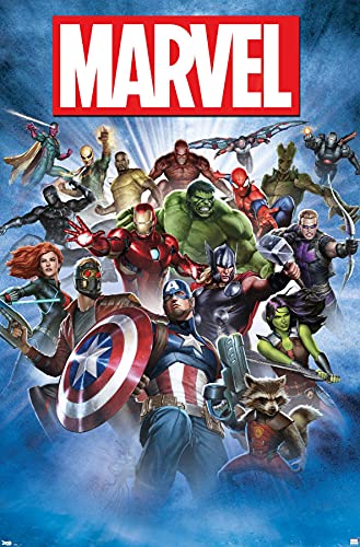 Trends International Marvel Comics - Group Shot Wall Poster, 22.375' x 34', Unframed Version