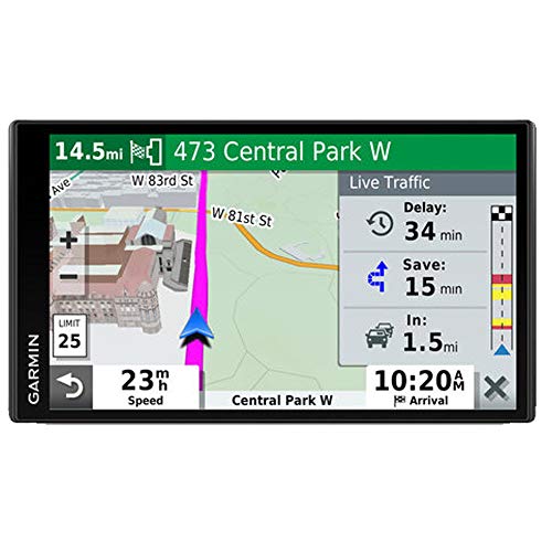Garmin 010-02038-02 DriveSmart 65, Built-In Voice-Controlled GPS Navigator with 6.95” High-Res Display , Black