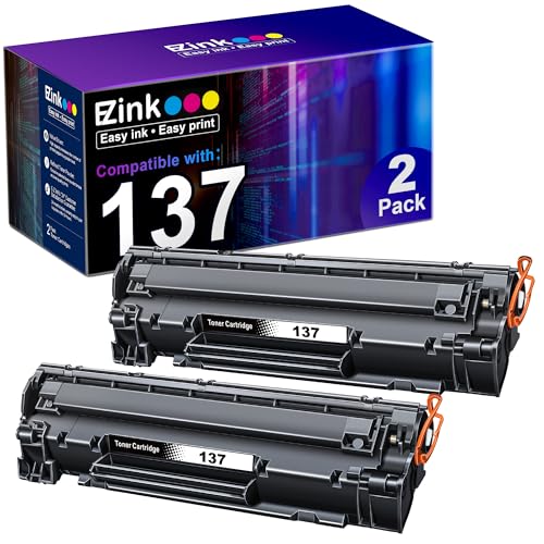 E-Z Ink (TM Compatible Toner Cartridge Replacement for Canon 137 CRG137 9435B001AA to use with ImageClass D570 LBP151dw MF216n MF236n MF232W MF227dw MF229dw MF244dw MF247dw MF249dw (Black, 2 Pack)