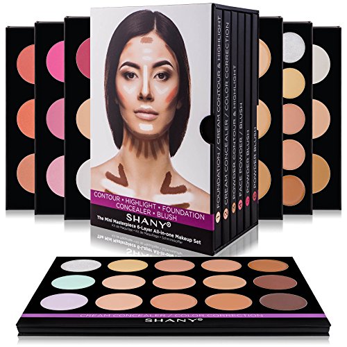 SHANY The Mini Masterpiece 6 Layers Makeup Foundation Palette, Concealer Palette, Camouflage Palette, Contour Palette, Blush Palette - Premium Packaging