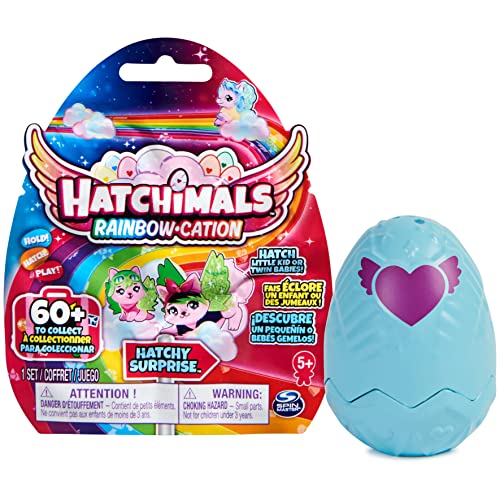 Hatchimals o CollEGGtibles Surprise Mystery Egg Toy for Girls - Collectible Rainbow-Cation Hatch 1 Little Kid or Twin Babies - Stocking Stuffer, Christmas, Birthday Gifts for Kids Age 5+