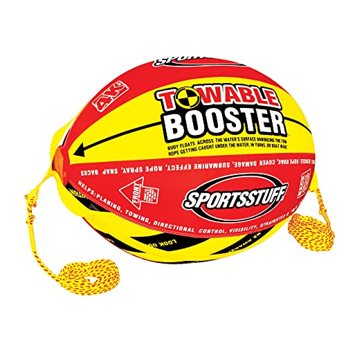 Sportsstuff Booster Ball, Towable Tube Rope Performance Ball Dimensions inflated (38in x 28in) deflated (45in x 36in)
