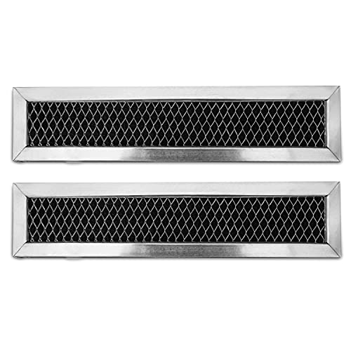 GE WB02X11550, JX81L, Frigidaire 5304464577 Microwave Recirculating Charcoal Filter Compatible with GE, Hotpoint (2-Pack)
