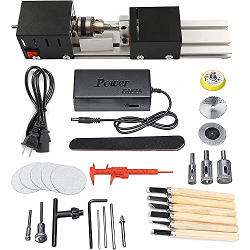 Mini Lathe Machine Tool DIY Woodworking Wood lathe Milling machine Grinding Polishing Beads Drill Rotary Tool Set