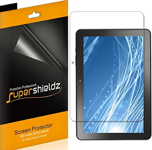 Supershieldz (3 Pack) Designed for Insignia 10/10.1 inch Flex (NS-P10A7100 / NS-P10A8100 Model Only) Screen Protector, High Definition Clear Shield (PET)