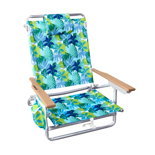 Hurley Deluxe Backpack Beach Chair, One Size, Multicolor