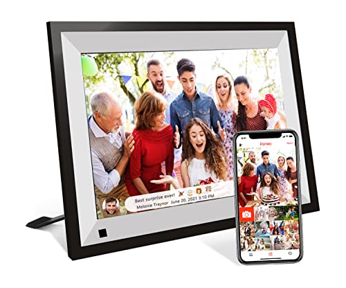 Digital Picture Frame 10.1 Inch Large Digital Photo Frame with IPS Full HD Touchscreen, 32GB WiFi Smart Frame Share Photos and Videos Instantly from Anywhere via Frameo App