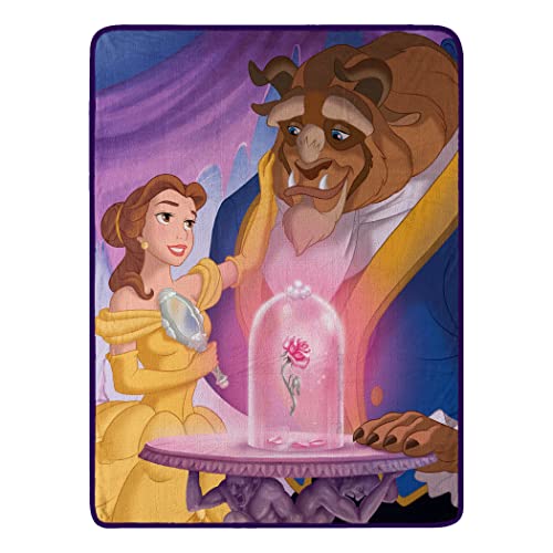 Northwest Beauty & The Beast Micro Raschel Throw Blanket, 46' x 60', True Love