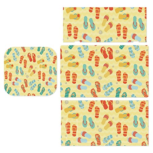 Colorful Slippers Pattern Pattern Decal Stickers Cover Skin Full Wrap Protective FacePlate Decal for Switch for Switch