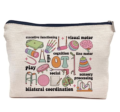 IWXYI Occupational Therapy Gifts,Occupational Therapy Makeup Bag,Occupational Therapist Make up Bag,Therapist Gifts,Ot Gifts,Gifts For Occupational Therapy