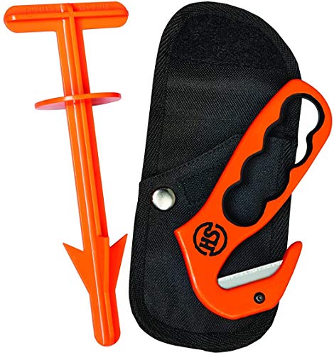 Hunters Specialties Gut & Butt Combo, Multicolor Field Dressing Tools, Orange and Black
