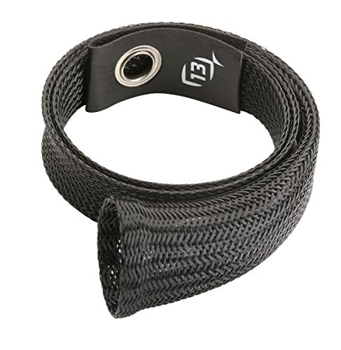 13 FISHING - Ice Rod Sleeve - Black w/ leather tip for rods up to 38' - 13SLEEVE-38