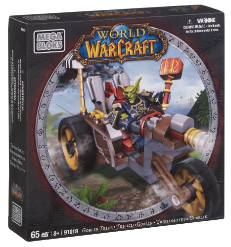 Mega Bloks World of Warcraft Goblin Trike and Pitz (Horde Goblin Warrior)