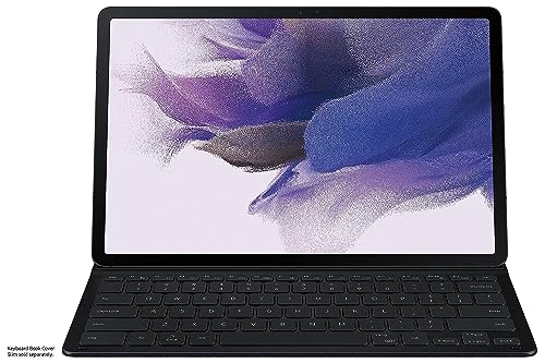 SAMSUNG Tablet Keyboard Cover, Protective Case for Galaxy Tab S8+, S7 FE, S7+ Lite w/ Large Key Sizes, S Pen Holder, Slim, Sturdy, Ultra Lightweight, US Version, Black Balck