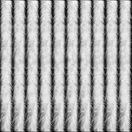 10 Pack 6.6ft Colorful Feather Boas Natural Feather Boa Women Girls Dress Up Boa for Craft Wedding Party Dress Up Halloween Christmas Costume Decoration, White (White)