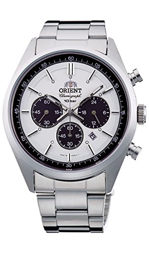Orient Sporty Neo 70's Neo Seventees Solar Panda Wristwatch, Dark Gray, Milky White, 1個, Watch