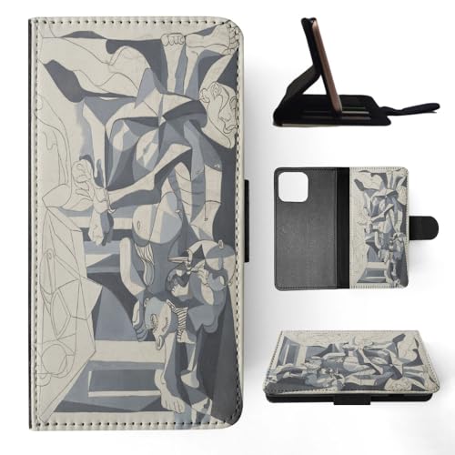 Pablo Picasso - The Charnel House Art Paint FLIP Wallet Phone CASE Cover for Apple iPhone 15 PRO MAX