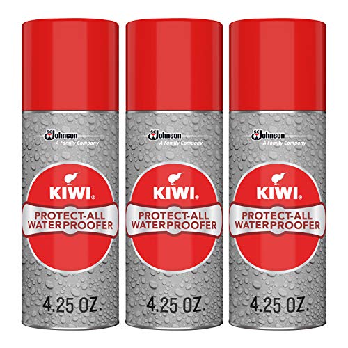 KIWI Shoe Waterproofer | Water Repellant for Shoes, Boots, Coats, Accessories and More | Spray Bottle | 4.25 Oz | Pack of 3