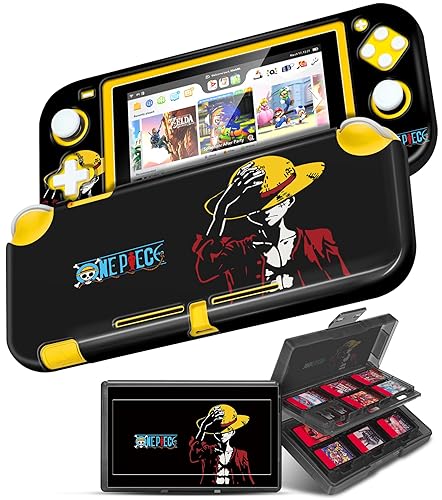 Xinocy (2in1 for Nintendo Switch Lite Case +24 Switch Game Holder Cute Cartoon Anime Slim Protective Cases Hard Shell for Kids Boys Teens Girls Girly Funny Manga Covers for Switch Lite 2019,Hat