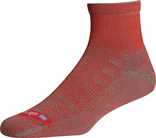 Drymax Lite Hiking 1/4 Crew (Red/Anthracite, W10-12, M8.5-10.5)